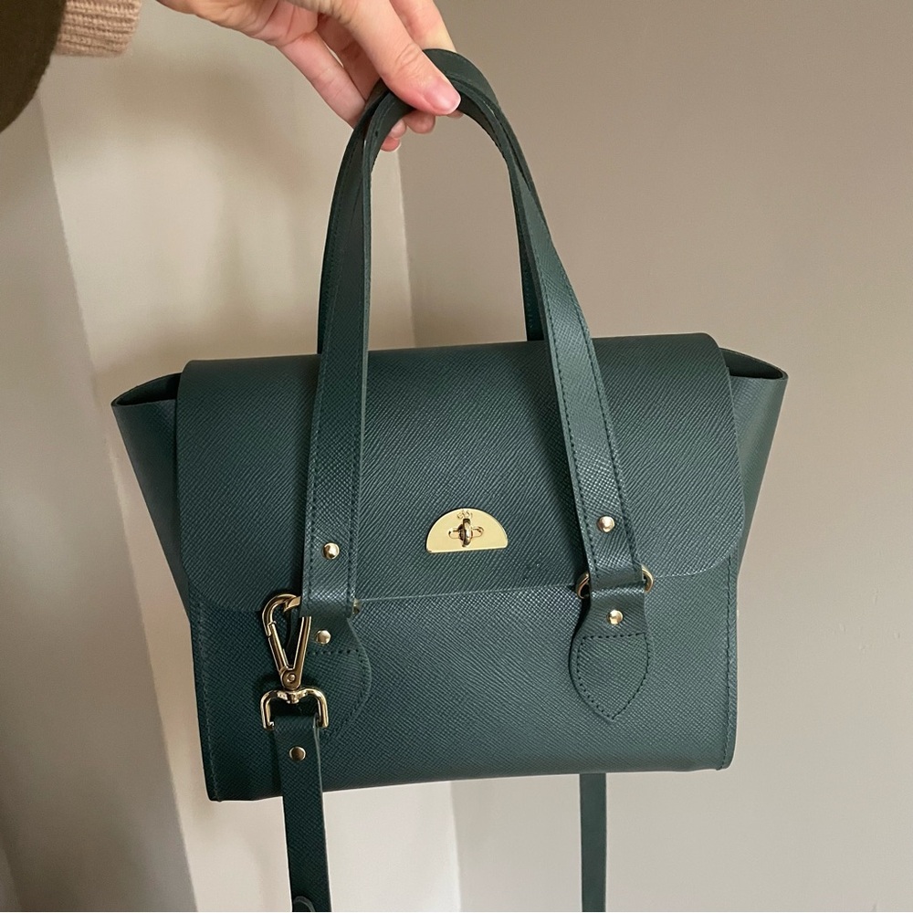 The Cambridge Satchel Co Green Small Tote Bag